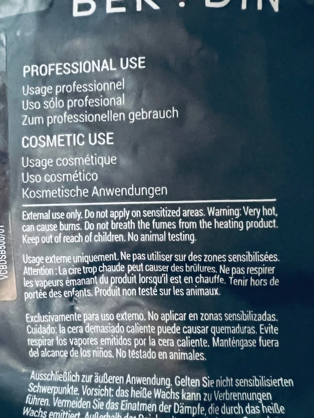 Blue No-Strip Wax Beans for Women